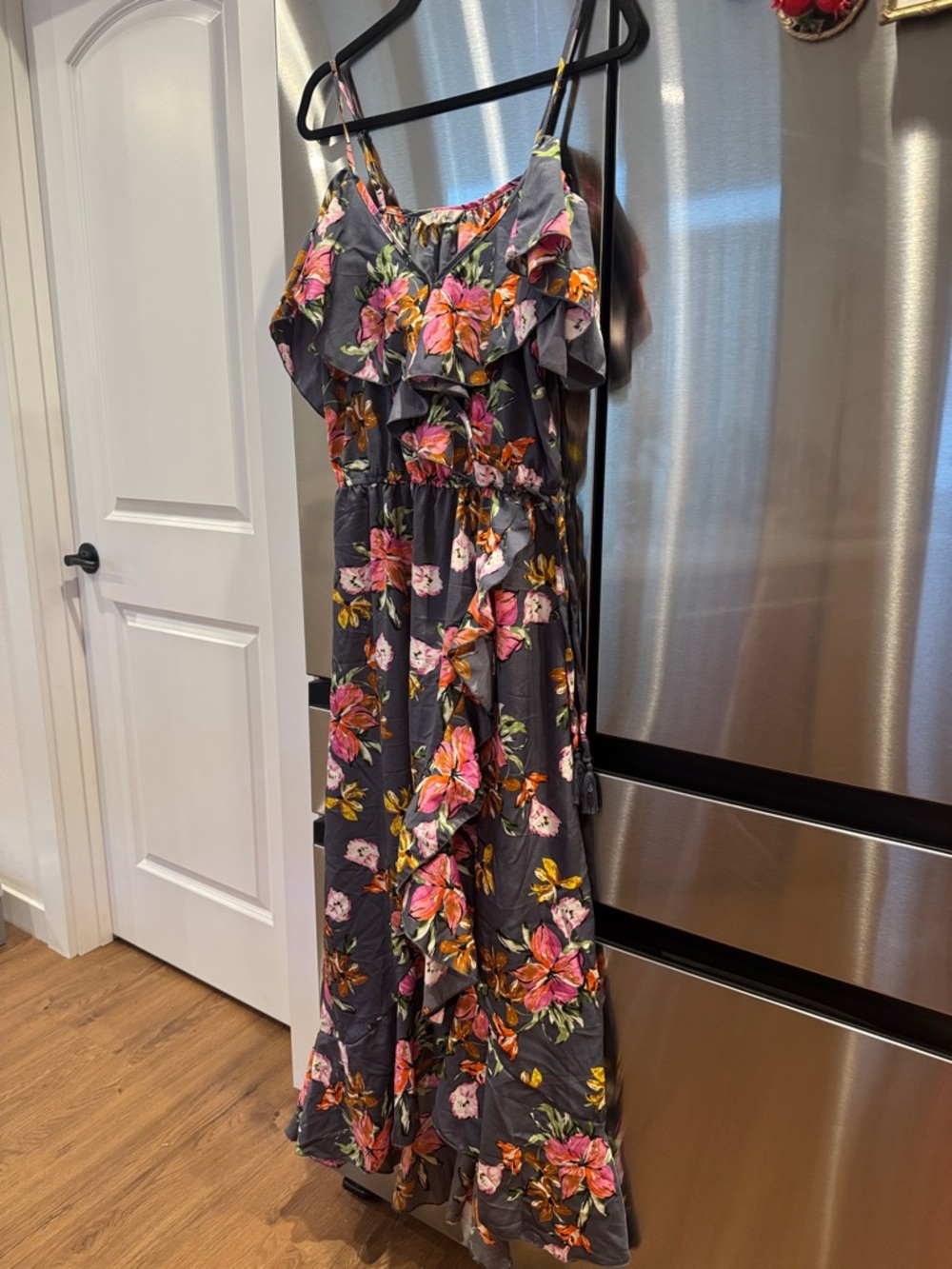 Blush Multicolor Floral Top with Pink and Orange Accents